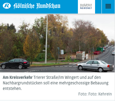 Screenshot Kölnische Rundschau 26.11.2018